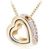 Fashion Jewelry for 2014 women 2891 18K Gold Plated Austrian Crystal design Brand Heart pendant